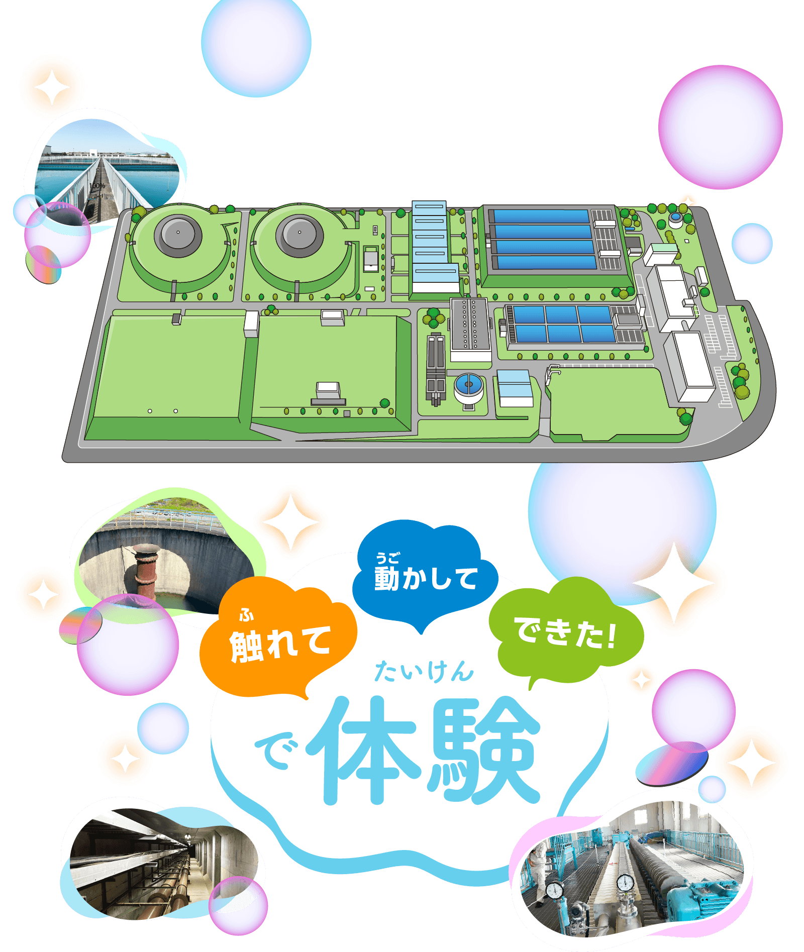 触れて　動かして　できた！で体験